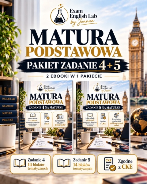 PAKIET ZADANIE 4+5 MATURA PODSTAWOWA