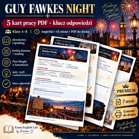 ZESTAW PREMIUM 5 LISTOPADA Guy Faweks Night